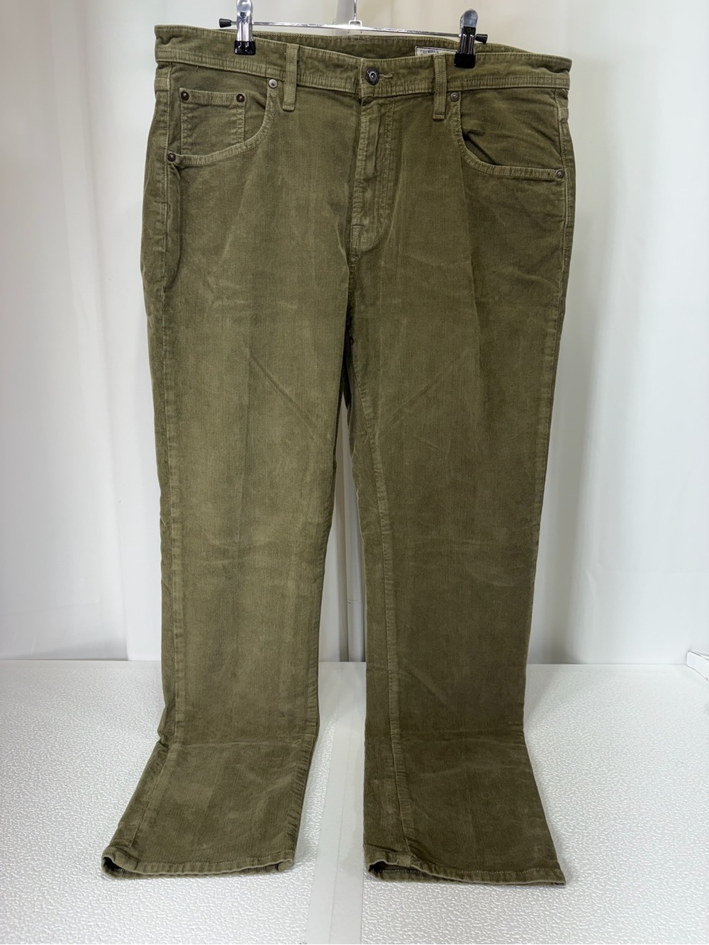 Daniel Cremieux Olive Corduroy Straight-Leg Pants 4025